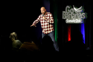 Stand up comedian Gabe Kea performing stand up comedy at the Go Bananas in Cincinnati, Ohio!