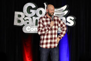 Stand up comedian Gabe Kea performing stand up comedy at the Go Bananas in Cincinnati, Ohio!