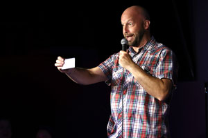 Stand up comedian Gabe Kea performing stand up comedy at the Go Bananas in Cincinnati, Ohio!