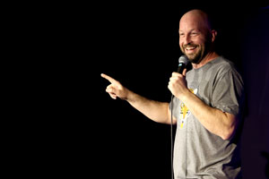 Stand up comedian Gabe Kea performing stand up comedy at the Go Bananas in Cincinnati, Ohio!