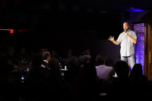 Stand up comedian Gabe Kea performing stand up comedy at the Go Bananas in Cincinnati, Ohio!