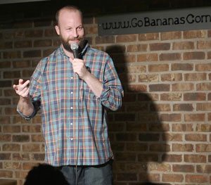 Stand up comedian Gabe Kea performing stand up comedy at the Go Bananas in Cincinnati, Ohio!